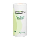 Marcal PRO White Perforated Kitchen Paper Towel Roll, Recycled, 2-Ply, 11" x 9", 70 Sheets/Roll - (15/Case) 610