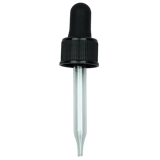 NON CRC (Child Resistant Closure) Dropper - Black - 66mm 18-400(1400/case)