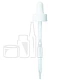 NON CRC (Child Resistant Closure) Dropper - White - 110mm 22-400(1000/case)