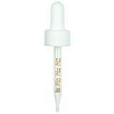 NON CRC (Child Resistant Closure) Dropper - White with Measurement Markings on Pipette - 76mm 20-400(1400/case)