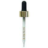 NON CRC Dropper - Shiny Gold Skirt/Black Bulb w/markings - 91mm 20-400(1496/case)