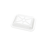 Oblong Clear Plastic Dome Lid for 1 lb. Foil Take-Out Container - (500/Case)