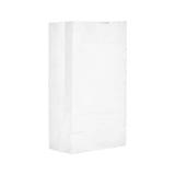 Ross & Wallace 12 lb. White Paper Grocery Bag, 40#BW - (500/Case) 120312