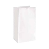 Ross & Wallace 16 lb. White Paper Grocery Bag, 40#BW - (500/Case) 120316