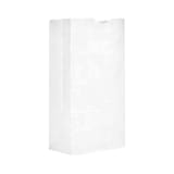 Ross & Wallace 20 lb. White Paper Grocery Bag, 40#BW - (500/Case) 120320