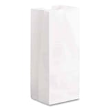Ross & Wallace 4 lb. White Paper Grocery Bag, 30#BW - (500/Case) 120304
