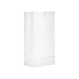 Ross & Wallace 6 lb. White Paper Grocery Bag, 35#BW - (500/Case) 120306