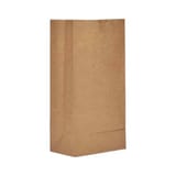 Ross & Wallace 8 lb. Natural Kraft Paper Grocery Bag, 35#BW - (500/Case) 100308