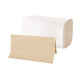Natural Brown 1-Ply Kraft Single-Fold Paper Towel 10" × 9" - (4000/Case)