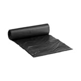 Vintage Linear Low-Density Black 40-45 Gallon Trash Can Liner / Bag​, 1.5 Mil, 40" x 46" - (100/Case) VL404615B