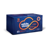 White Cloud White Perforated Kitchen Paper Towel Roll, 2-Ply, 6" x 11", 90 Sheets/Roll - (15/Case) 10820