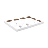 White Cupcake Insert, Standard, Holds 12 Cupcakes, 13 7/8″ x 9 7/8″ x 7/8″ - (200/Case) CC1410S-12