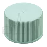 White Ribbed Cap 24-410  with F828 .035 Foam Liner - 4000/case