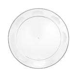 WNA Comet 9" Clear Round Plastic Designerware Plate - (180/Case) DWP9180