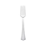 WNA Reflections 7" Heavy Weight Silver PS Plastic Fork - (600/Case) 610155