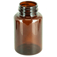 175cc amber pet plastic packer bottle 38 400375case