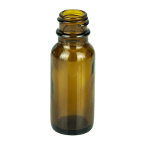 0.5oz Amber Glass Boston Round Bottle 18-400 (540/Case)