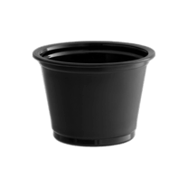 1 oz. Black Plastic Portion Cup, Souffle Cups - Ideal For Condiments, Samples & Tastings - (2500/Case)