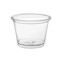 1 oz. Clear Plastic Portion Cup, Souffle Cups - Ideal For Condiments, Samples & Tastings - (2500/Case)