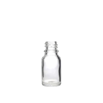 10 ml Euro Clear Glass Bottle with 18-DIN Neck Finish - (768/Case)