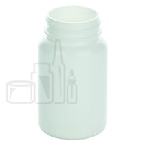 100cc White HDPE Plastic Packer Bottle 38-400 (650/Case)