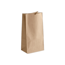 12 lb. Natural Kraft Heavy-Duty Paper Bag - (200/Case)