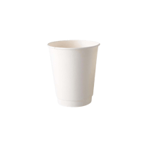 12 oz. White Double Wall Paper Hot Cups - (500/Case)