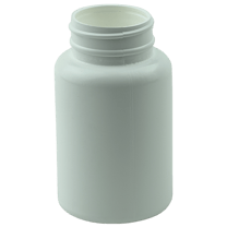 120cc White HDPE Plastic Packer Bottle 38-400 (500/Case)
