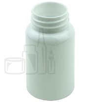 120cc White PET Plastic Packer Bottle 38-400 (500/Case)