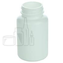150cc White HDPE Plastic Packer Bottle 38-400 (390/Case)