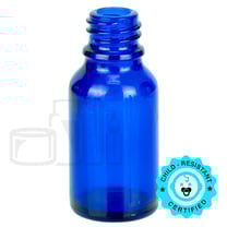 15ml Blue Glass Euro Bottle 18-415 (468/Case)