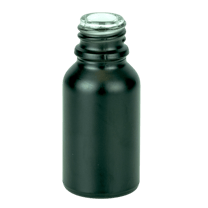 15ml Matte Black Glass Euro Bottle 18-415 (468/Case)