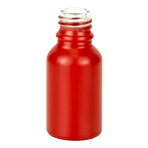 15ml Matte Red Glass Euro Bottle 18-415 (468/Case)