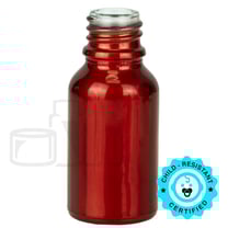 15ml Shiny Red  Euro Glass Bottle 18-415 (468/Case)