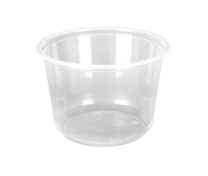 16 oz. Clear Plastic Round Deli Containers - (500/Case)