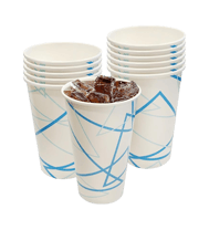 16 oz. Printed Paper Cold Cups - (1000/Case)