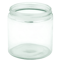 16oz Clear Glass Jar 89-400 (72/Case)