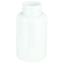 200cc White PET Plastic Packer Bottle 38-400 (360/Case)