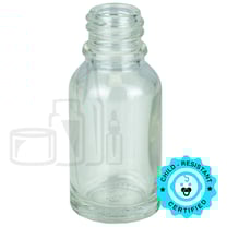 20ml Clear Glass Euro Bottle 18-415 (468/Case)