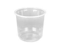 24 oz. Clear Plastic Round Deli Containers - (500/Case)