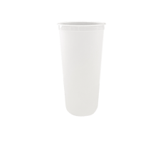 24 oz. Frosted PP Plastic Injection Cold Cups - (500/Case)