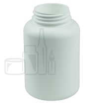 250cc White HDPE Plastic Packer Bottle 45-400 (200/Case)