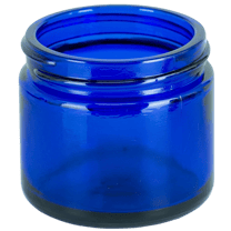 2oz Cobalt Blue Glass Jar 53-400 (168/Case)
