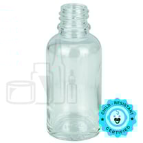 30ml Clear Glass Euro Round Bottle 18-415 (330/Case)