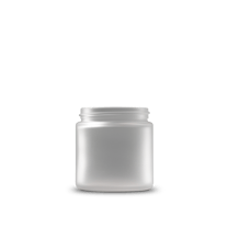4 oz Clear Frosted Glass Straight-Sided Round Jar 58-400 Neck Finish