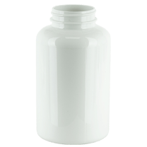 400cc White PET Plastic Packer Bottle 45-400 (180/Case)