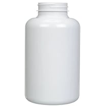 500cc White PET Plastic Packer Bottle 45-400(140/case)