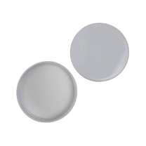 53-400 White Smooth Skirt PP Plastic Lid with Foam Liner - (200/Case)