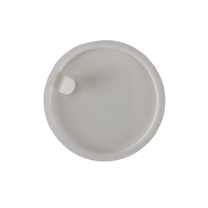 53mm White Polypropylene Sealing Disc Liner with Pull Tab - (500/Case)