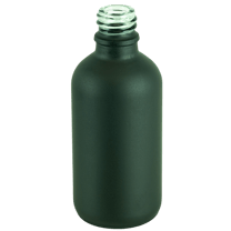 60ml Matte Black Glass Euro Round Bottle 18-415(240/case)